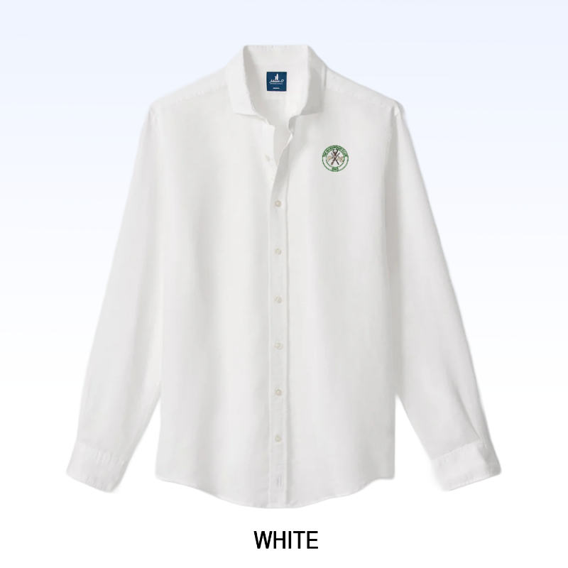 JOHNNIE-O LINEN BLEND BUTTON DOWN SHIRT - MCCARTHY SOLID