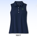 PETER MILLAR LADIES SPORT MESH SLEEVELESS BUTTON POLO
