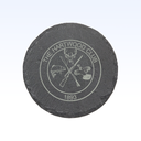 SET OF 4 SLATE COASTERS - 4"