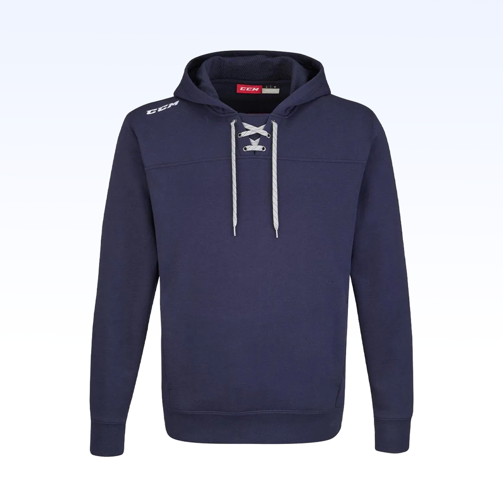 CCM FLEECE LACE HOODIE YT_Navy